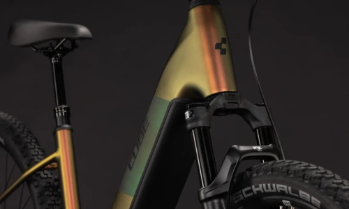 Bicicleta eléctrica Cube Reaction Hybrid SLX 800 autumn´n´black Cuadro abierto – detalle 5 | Ebike.es