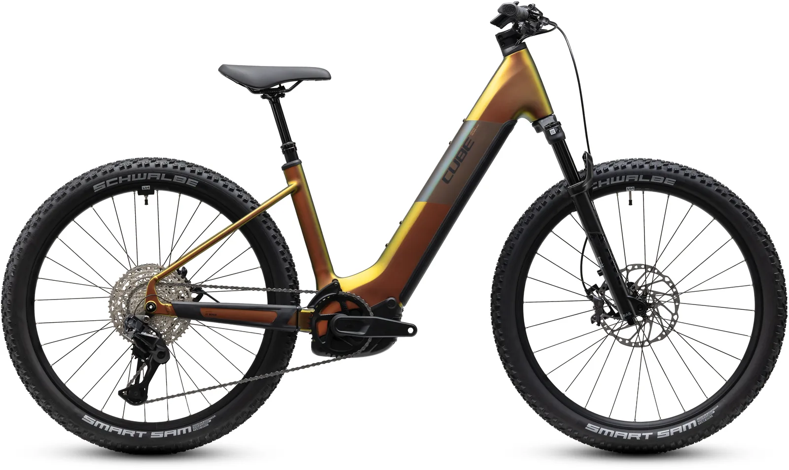Cube Reaction Hybrid SLX 800 Wh autumn´n´black – Bicicleta Eléctrica de Montaña 2027 Cuadro abierto