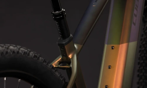 Bicicleta eléctrica Cube Reaction Hybrid SLX 800 autumn´n´black Barra alta – detalle 3 | Ebike.es