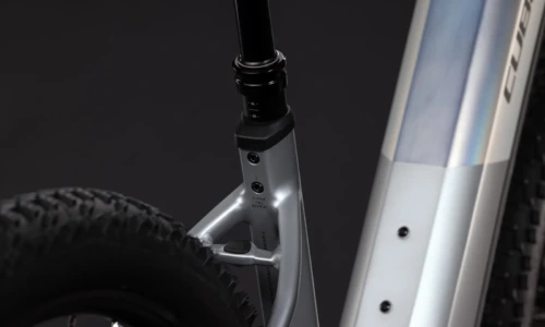 Bicicleta eléctrica Cube Reaction Hybrid SLX 800 platinum´n´reflex Cuadro abierto – detalle 3 | Ebike.es