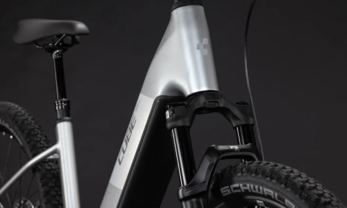 Bicicleta eléctrica Cube Reaction Hybrid SLX 800 platinum´n´reflex Cuadro abierto – detalle 5 | Ebike.es