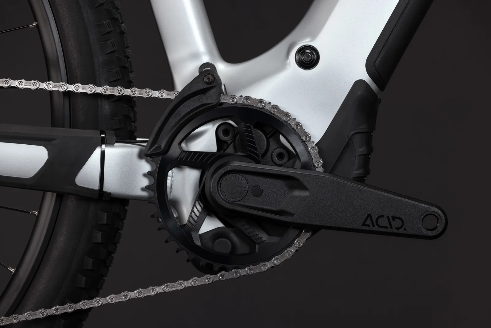 Cube Reaction Hybrid SLX 800 Wh platinum´n´reflex – Bicicleta Eléctrica de Montaña 2027 Barra alta ebike.es Gran tienda de bicicletas eléctricas en España 6 Bicicleta eléctrica Cube Reaction Hybrid SLX 800 platinum´n´reflex Barra alta – detalle 4 | Ebike.es