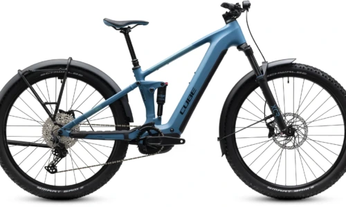 Bicicleta eléctrica Cube Stereo Hybrid ONE22 Pro 800 FE bluesapphire´n´blue – vista lateral | Ebike.es