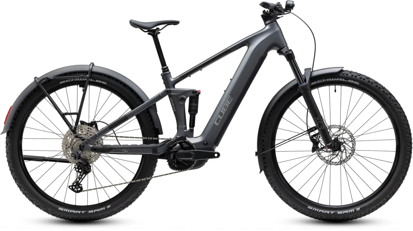 Cube Stereo Hybrid ONE22 Pro 800 FE slabgrey´n´chrome – Bicicleta Eléctrica de Montaña Doble Suspensión 2027
