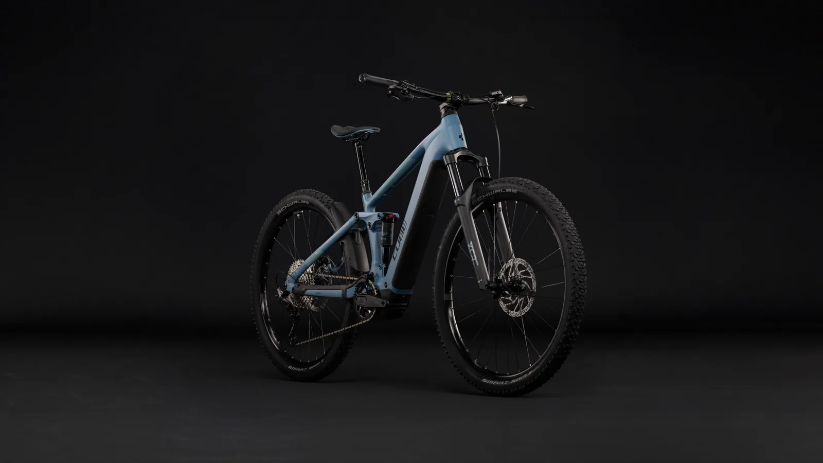 Cube Stereo Hybrid ONE22 Pro 800 Wh bluesapphire´n´blue – Bicicleta Eléctrica de Montaña Doble Suspensión 2027 ebike.es Gran tienda de bicicletas eléctricas en España 2 Bicicleta eléctrica Cube Stereo Hybrid ONE22 Pro 800 bluesapphire´n´blue – vista frontal | Ebike.es