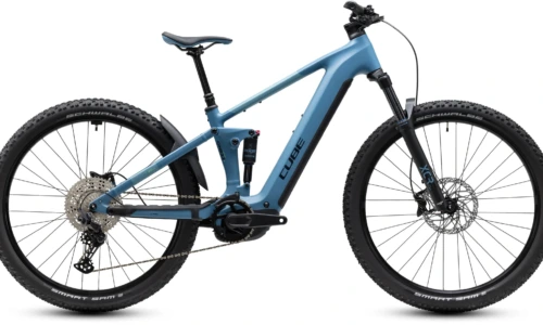 Bicicleta eléctrica Cube Stereo Hybrid ONE22 Pro 800 bluesapphire´n´blue – vista lateral | Ebike.es