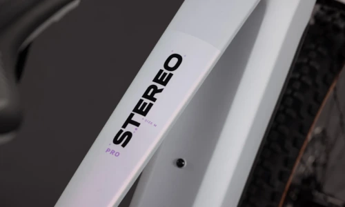 Bicicleta eléctrica Cube Stereo Hybrid ONE22 Pro 800 foggrey´n´sparklerose – detalle 2 | Ebike.es
