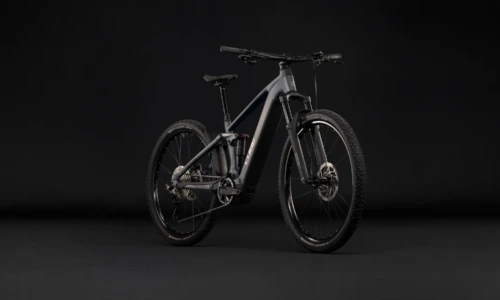 Cube Stereo Hybrid ONE22 Pro 800 Wh slabgrey´n´chrome – Bicicleta Eléctrica de Montaña Doble Suspensión 2027 ebike.es Gran tienda de bicicletas eléctricas en España 9 Bicicleta eléctrica Cube Stereo Hybrid ONE22 Pro 800 slabgrey´n´chrome – vista frontal | Ebike.es