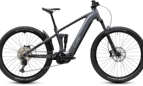 Bicicleta eléctrica Cube Stereo Hybrid ONE22 Pro 800 slabgrey´n´chrome – vista lateral | Ebike.es