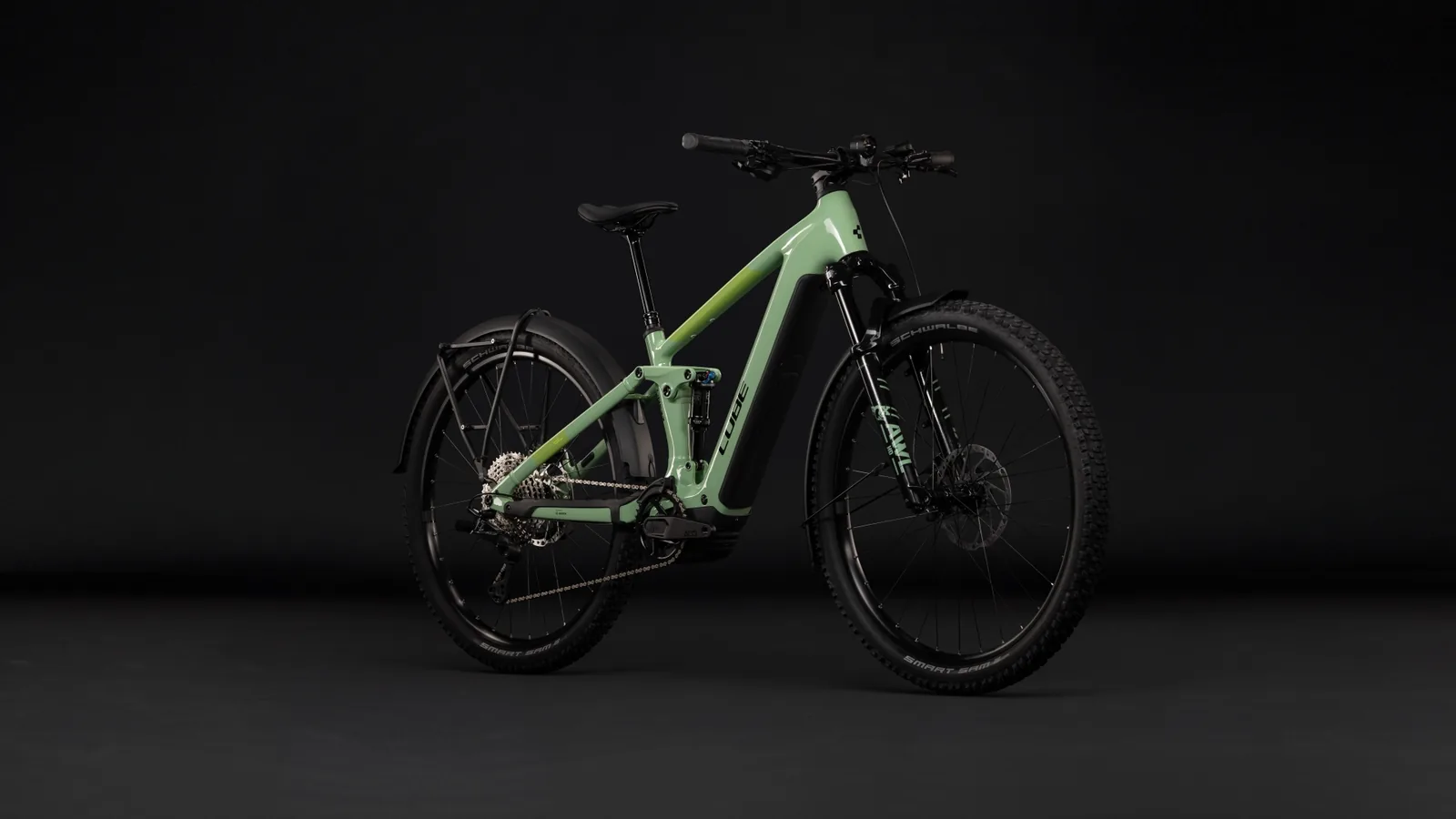 Cube Stereo Hybrid ONE22 SLX 800 FE cactus´n´black – Bicicleta Eléctrica de Montaña Doble Suspensión 2027 ebike.es Gran tienda de bicicletas eléctricas en España 2 Bicicleta eléctrica Cube Stereo Hybrid ONE22 SLX 800 FE cactus´n´black – vista frontal | Ebike.es
