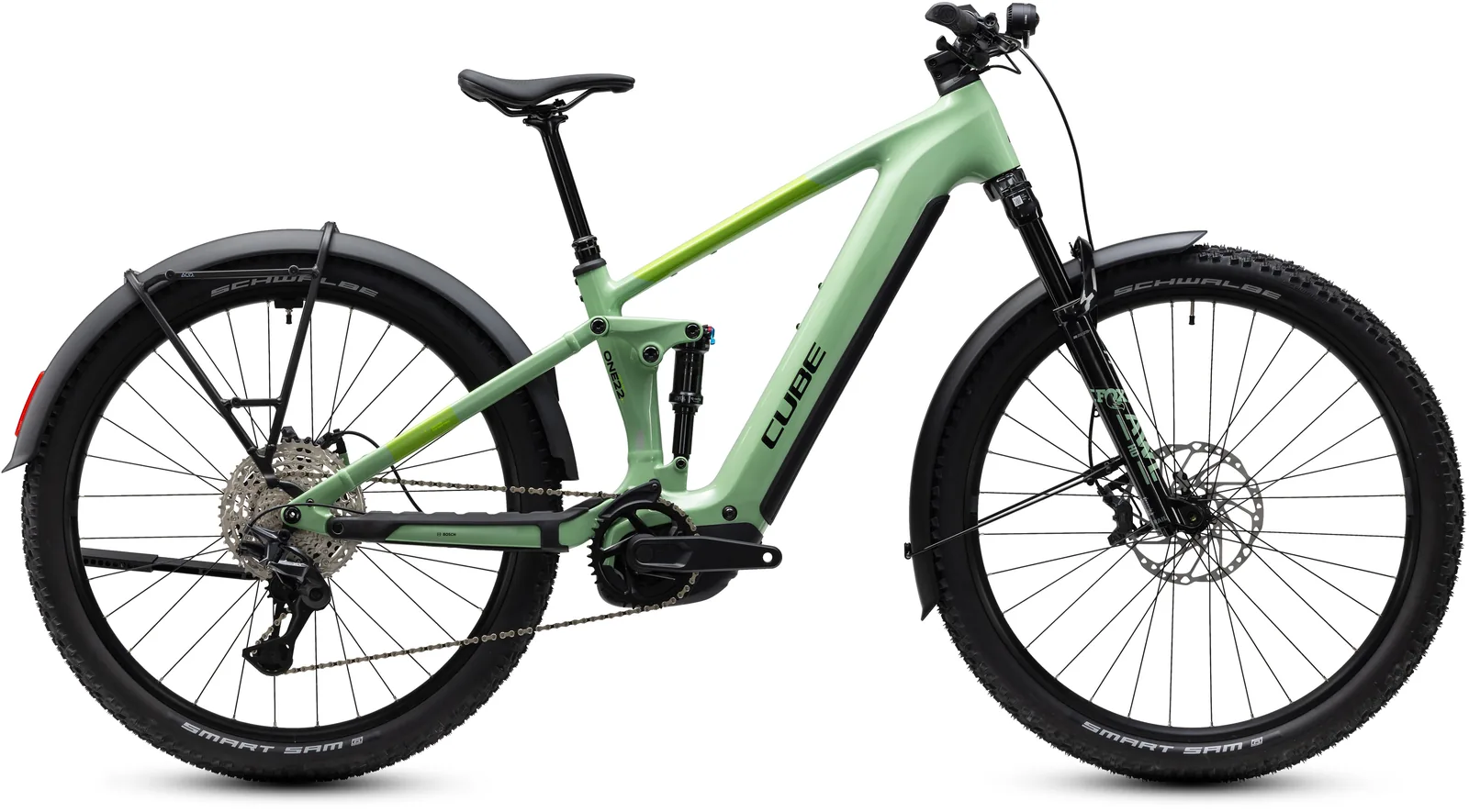 Cube Stereo Hybrid ONE22 SLX 800 FE cactus´n´black – Bicicleta Eléctrica de Montaña Doble Suspensión 2027 ebike.es Gran tienda de bicicletas eléctricas en España Bicicleta eléctrica Cube Stereo Hybrid ONE22 SLX 800 FE cactus´n´black – vista lateral | Ebike.es