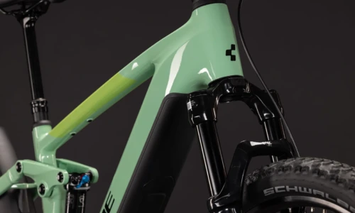 Bicicleta eléctrica Cube Stereo Hybrid ONE22 SLX 800 cactus´n´black – detalle 5 | Ebike.es