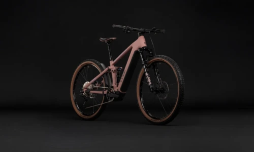 Cube Stereo Hybrid ONE22 SLX 800 Wh ruby´n´black – Bicicleta Eléctrica de Montaña Doble Suspensión 2027 ebike.es Gran tienda de bicicletas eléctricas en España 11 Bicicleta eléctrica Cube Stereo Hybrid ONE22 SLX 800 ruby´n´black – vista frontal | Ebike.es