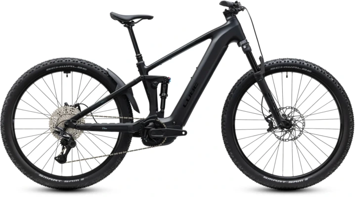Bicicleta eléctrica Cube Stereo Hybrid ONE22 SLX 800 silverdust´n´chrome – vista lateral | Ebike.es