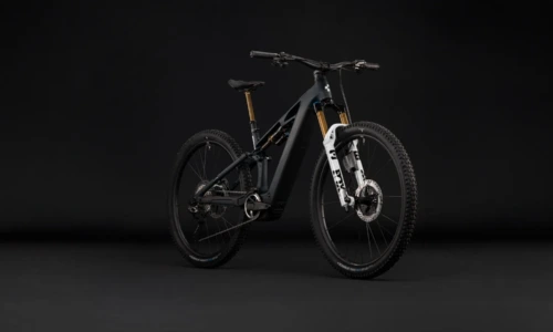 Cube Stereo Hybrid ONE44 HPC AT 800 Wh carbon´n´white – Bicicleta Eléctrica de Montaña Doble Suspensión 2027 ebike.es Gran tienda de bicicletas eléctricas en España 11 Bicicleta eléctrica Cube Stereo Hybrid ONE44 HPC AT 800 carbon´n´white – vista frontal | Ebike.es