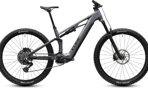 Bicicleta eléctrica Cube Stereo Hybrid ONE44 HPC EXC 800 slabgrey´n´black – vista lateral | Ebike.es