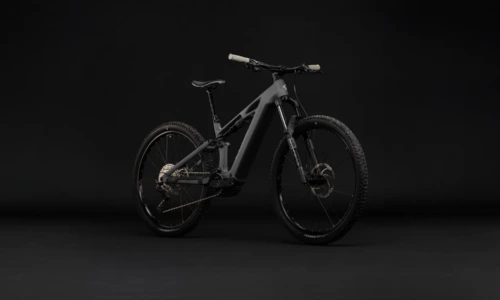 Bicicleta eléctrica Cube Stereo Hybrid ONE44 HPC Pro 800 oldgrey´n´black – vista frontal | Ebike.es