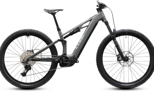 Bicicleta eléctrica Cube Stereo Hybrid ONE44 HPC Pro 800 oldgrey´n´black – vista lateral | Ebike.es