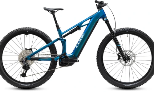 Bicicleta eléctrica Cube Stereo Hybrid ONE44 HPC Race 800 nebula´n´prizm – vista lateral | Ebike.es