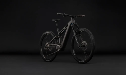 Bicicleta eléctrica Cube Stereo Hybrid ONE44 HPC SLX 800 blackline – vista frontal | Ebike.es