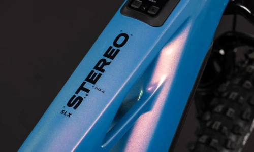 Bicicleta eléctrica Cube Stereo Hybrid ONE44 HPC SLX 800 dream´n´black – detalle 2 | Ebike.es