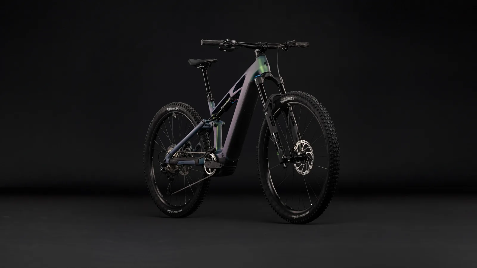 Cube Stereo Hybrid ONE44 HPC SLX 800 Wh jungali´n´black – Bicicleta Eléctrica de Montaña Doble Suspensión 2027 ebike.es Gran tienda de bicicletas eléctricas en España 2 Bicicleta eléctrica Cube Stereo Hybrid ONE44 HPC SLX 800 jungali´n´black – vista frontal | Ebike.es