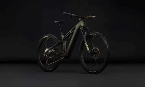 Cube Stereo Hybrid ONE44 HPC TM 800 Wh reedgreen´n´gills – Bicicleta Eléctrica de Montaña Doble Suspensión 2027 ebike.es Gran tienda de bicicletas eléctricas en España 11 Bicicleta eléctrica Cube Stereo Hybrid ONE44 HPC TM 800 reedgreen´n´gills – vista frontal | Ebike.es