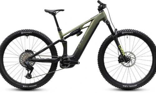 Bicicleta eléctrica Cube Stereo Hybrid ONE44 HPC TM 800 reedgreen´n´gills – vista lateral | Ebike.es