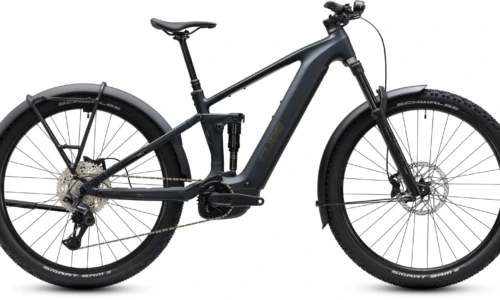 Bicicleta eléctrica Cube Stereo Hybrid ONE44 Pro 800 FE coal´n´black – vista lateral | Ebike.es