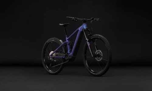 Bicicleta eléctrica Cube Stereo Hybrid ONE44 Pro 800 blueiris´n´purple – vista frontal | Ebike.es