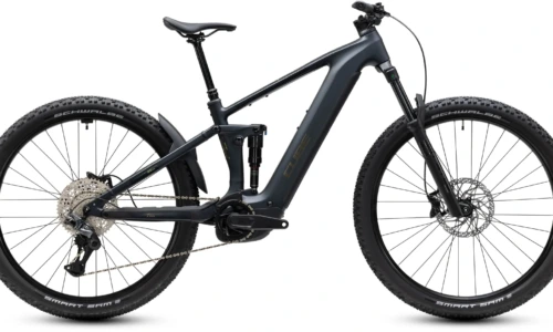 Bicicleta eléctrica Cube Stereo Hybrid ONE44 Pro 800 coal´n´black – vista lateral | Ebike.es
