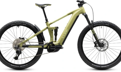 Bicicleta eléctrica Cube Stereo Hybrid ONE44 Pro 800 softwillow´n´green – vista lateral | Ebike.es