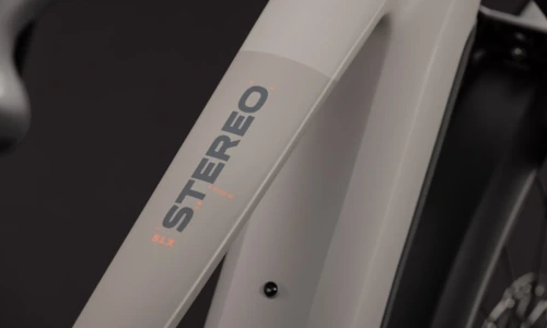 Bicicleta eléctrica Cube Stereo Hybrid ONE44 SLX 800 FE oatgrey´n´grey – detalle 2 | Ebike.es