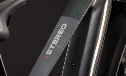Bicicleta eléctrica Cube Stereo Hybrid ONE44 SLX 800 FE prismasilver´n´grey – detalle 2 | Ebike.es