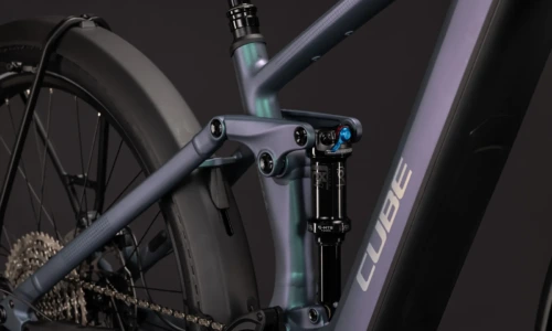 Bicicleta eléctrica Cube Stereo Hybrid ONE44 SLX 800 FE smaragdgrey´n´chrome – detalle 5 | Ebike.es