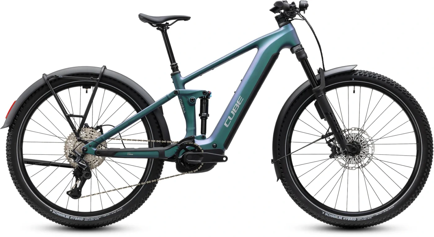 Cube Stereo Hybrid ONE44 SLX 800 FE smaragdgrey´n´chrome – Bicicleta Eléctrica de Montaña Doble Suspensión 2027
