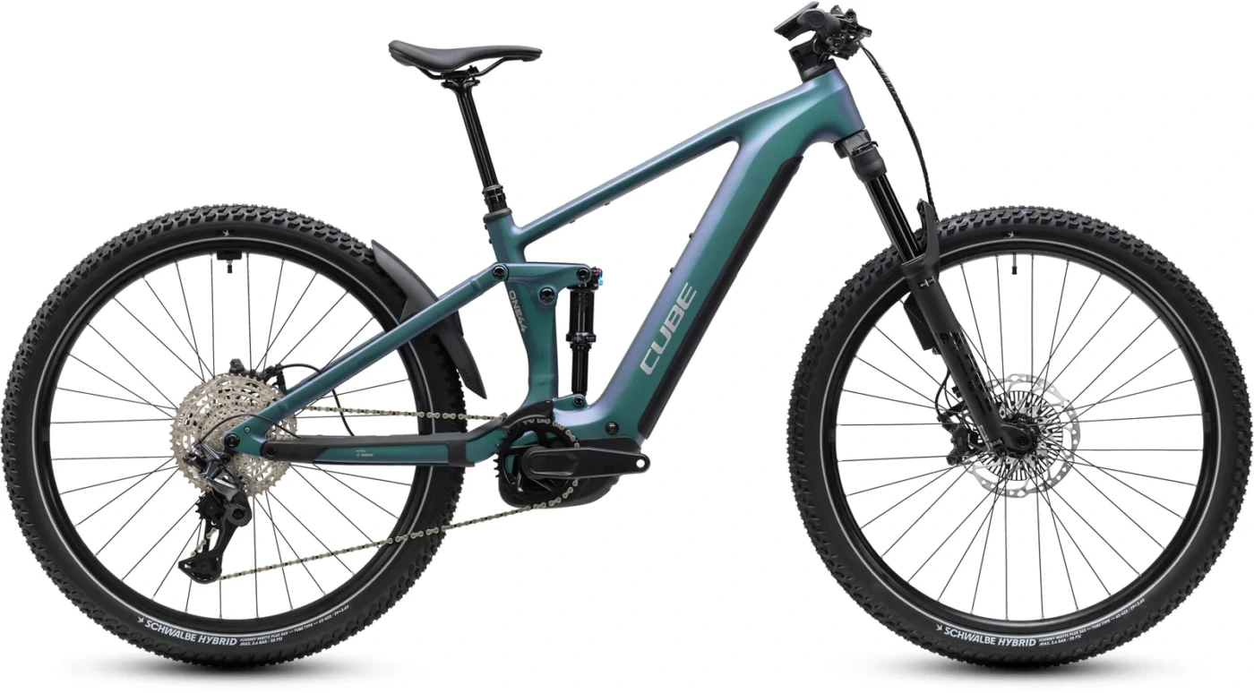 Cube Stereo Hybrid ONE44 SLX 800 Wh smaragdgrey´n´chrome – Bicicleta Eléctrica de Montaña Doble Suspensión 2027