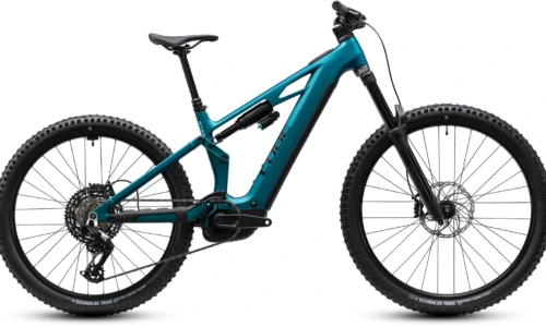 Bicicleta eléctrica Cube Stereo Hybrid ONE77 HPC Race 800 metallicpetrol´n´black – vista lateral | Ebike.es