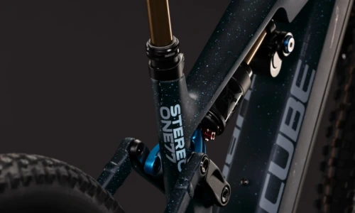 Bicicleta eléctrica Cube Stereo Hybrid ONE77 HPC SLT 800 bluegalaxy´n´grey – detalle 3 | Ebike.es
