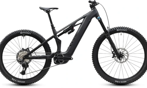 Bicicleta eléctrica Cube Stereo Hybrid ONE77 HPC SLX 800 blackline – vista lateral | Ebike.es