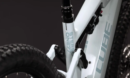 Bicicleta eléctrica Cube Stereo Hybrid ONE77 HPC SLX 800 hintofmint´n´orange – detalle 3 | Ebike.es