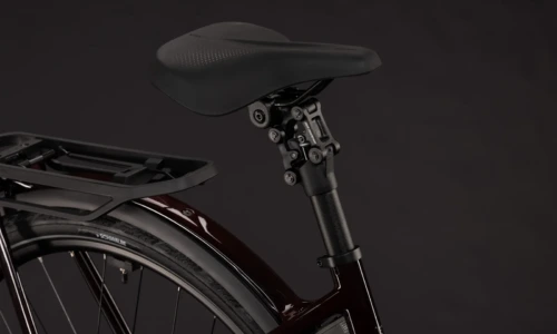 Bicicleta eléctrica Cube Supreme Hybrid C:62 Deluxe SLT 600 liquidred´n´chrome Cuadro abierto – detalle 3 | Ebike.es