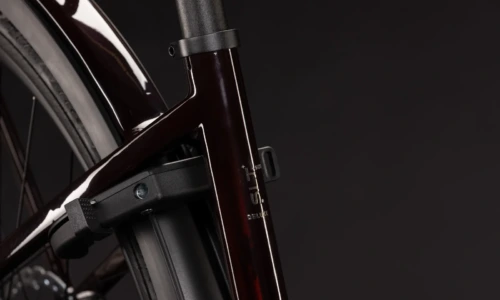 Bicicleta eléctrica Cube Supreme Hybrid C:62 Deluxe SLT 600 liquidred´n´chrome Cuadro abierto – detalle 5 | Ebike.es