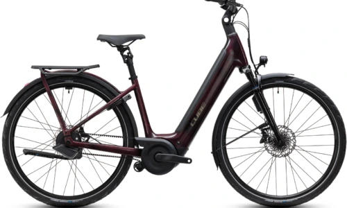 Bicicleta eléctrica Cube Supreme Hybrid C:62 Deluxe SLT 600 liquidred´n´chrome Cuadro abierto – vista lateral | Ebike.es