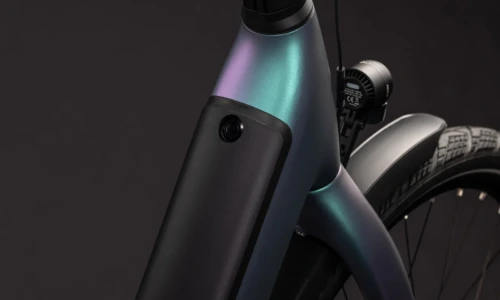 Bicicleta eléctrica Cube Supreme Hybrid C:62 Deluxe SLX 600 polarlight´n´grey Cuadro abierto – detalle 2 | Ebike.es