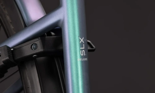 Bicicleta eléctrica Cube Supreme Hybrid C:62 Deluxe SLX 600 polarlight´n´grey Cuadro abierto – detalle 6 | Ebike.es