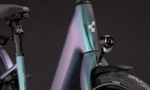 Bicicleta eléctrica Cube Supreme Hybrid C:62 Deluxe SLX 600 polarlight´n´grey Cuadro abierto – detalle 7 | Ebike.es