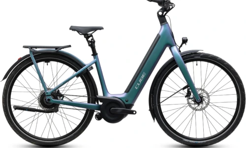 Bicicleta eléctrica Cube Supreme Hybrid C:62 Deluxe SLX 600 polarlight´n´grey Cuadro abierto – vista lateral | Ebike.es