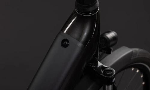 Bicicleta eléctrica Cube Supreme Hybrid Comfort ONE 600 gunmetal´n´reflex Cuadro abierto – detalle 2 | Ebike.es