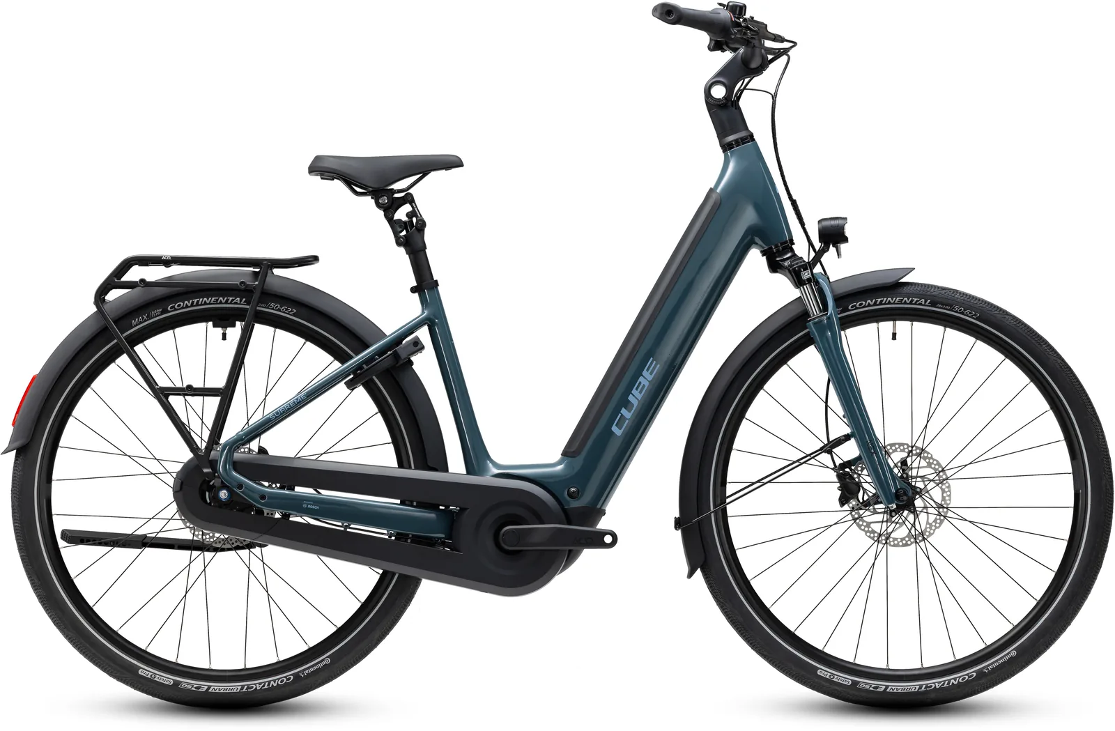 Cube Supreme Hybrid Comfort ONE 600 Wh storm´n´reflex – Bicicleta Eléctrica Urbana 2027 Cuadro abierto